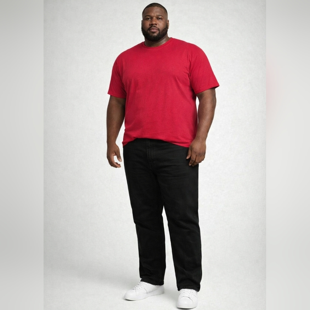 Bundle Of 5 Red Short Sleeve T- Shirts Men's Big & Tall Size 5XL